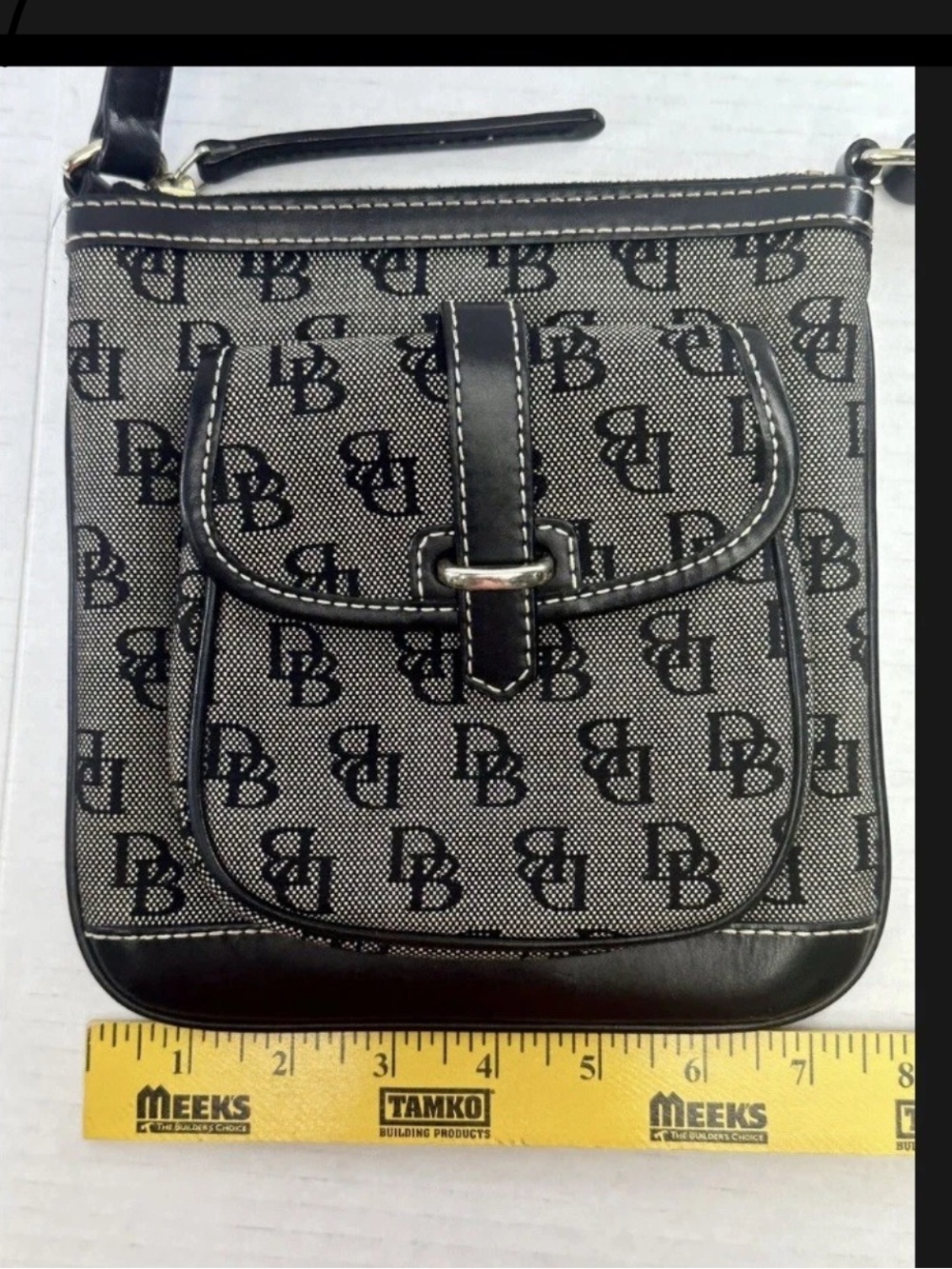 Dooney & Bourke Black Logo Crossbody Bag - Picture 3 of 4